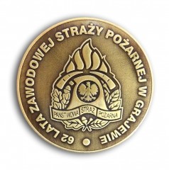medal okolicznościowy z mosiądzu średnica 60mm