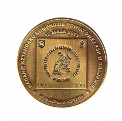 medal strażacki sztandar