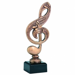 statuetka muzyka - klucz wiolinowy