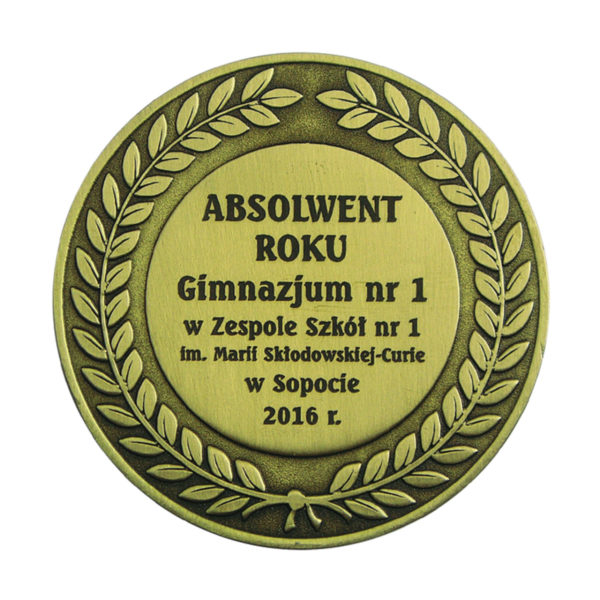 Medal uniwersalny z dedykacją